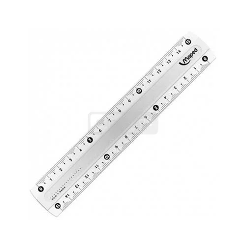 MAPED-მაპედი პლასტმასის სახაზავი 15სმ